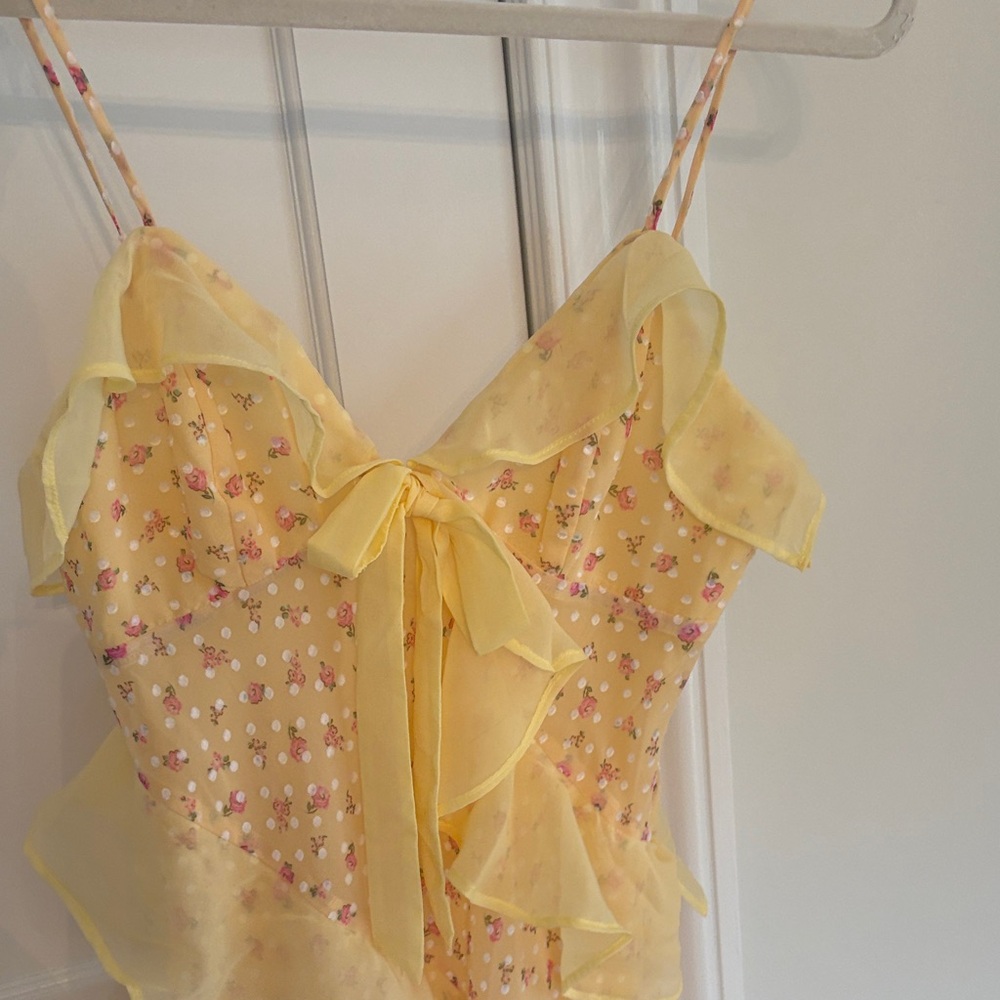 NWT For Love and Lemons Ruffled Dress - Picture 4 of 4